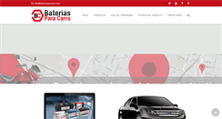 Desktop Screenshot of bateriasparacarro.com